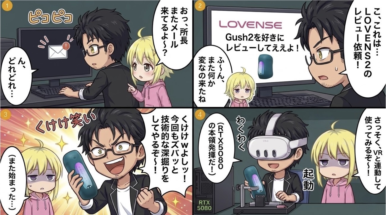 Gush2レビュー漫画